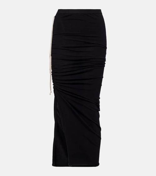 Edfu cotton jersey midi skirt