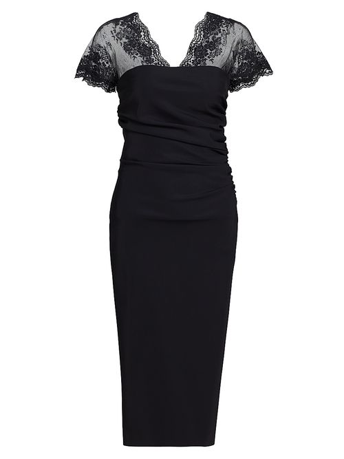 Women's Genic Lace Midi-Dress - Black