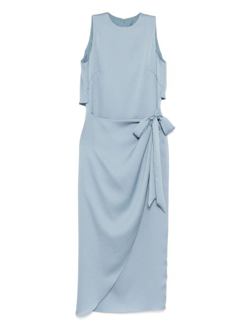 Amsale draped over skirt dress - Blue