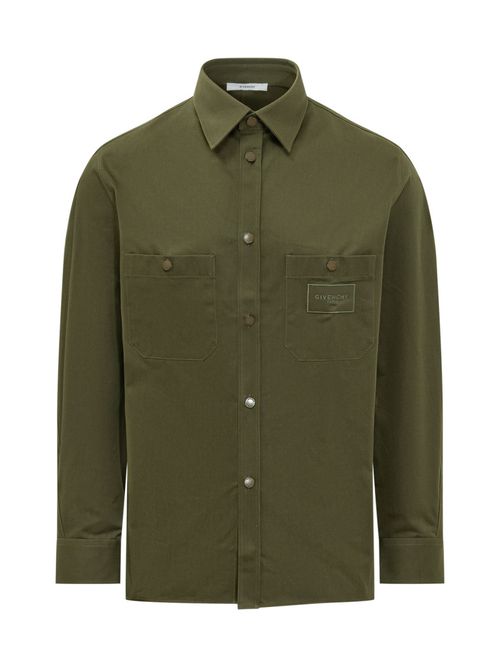 Olive Regular Solid Shirt