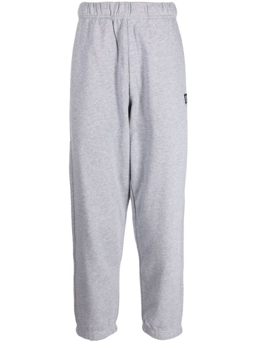 Logo-patch cotton track trousers - Grey