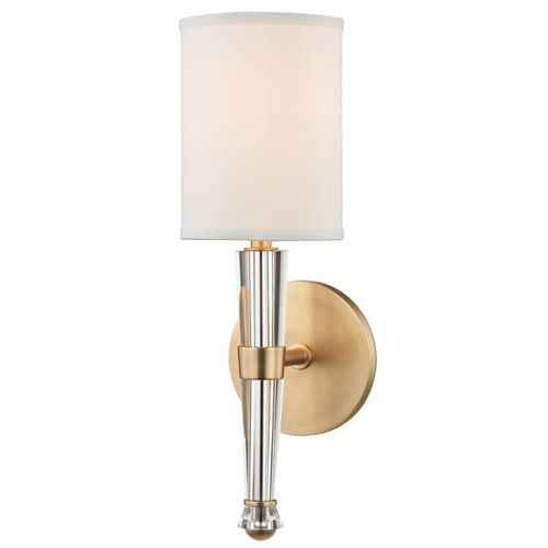 Volta 15" Wall Sconce in Aged Bra