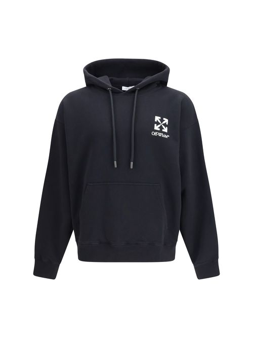 Logo-Embroidered Hoodie — Black