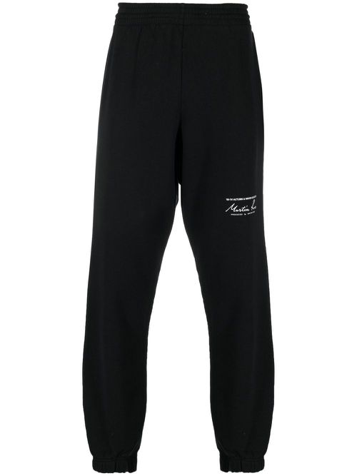 Logo-print track pants - Black