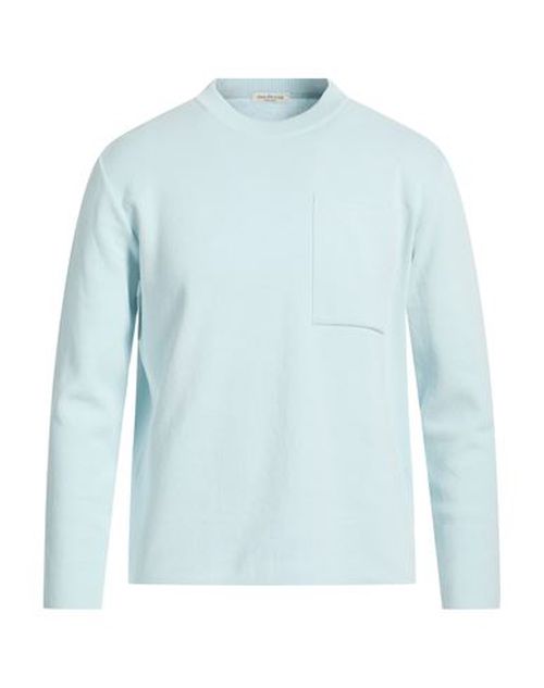 Man Sweater Sky blue Size M Cotton
