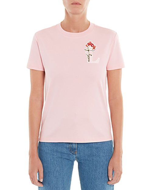 Floral Logo Initial Tee