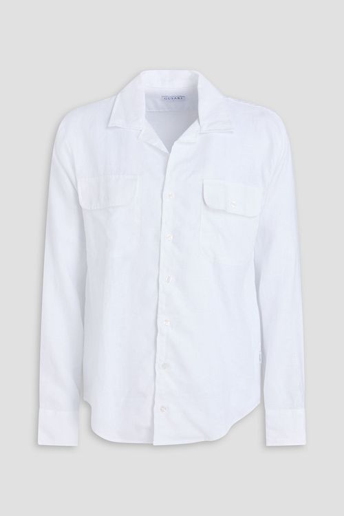Safari linen shirt - White - XXL