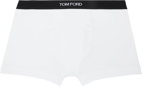 White Cotton Boxer Briefs