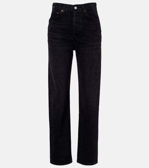 90's high-rise straight jeans