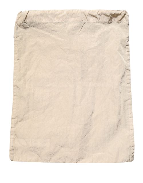 Drawstring Nylon Swim Shorts — Brown