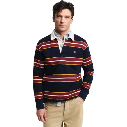 GANT Yarn Dyed Striped Heavy Rugger Rugby Shirt