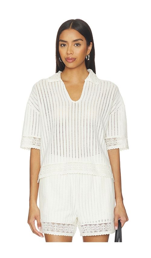 ALLSAINTS Elma Crochet Top in White. - XS also in M