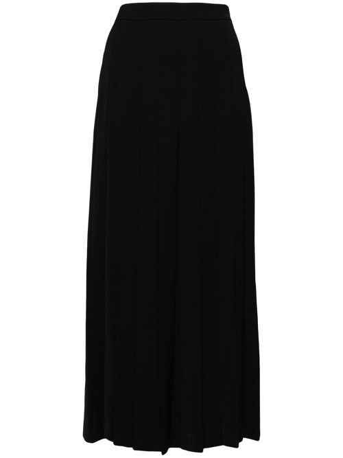 Pleated wide pant - Black