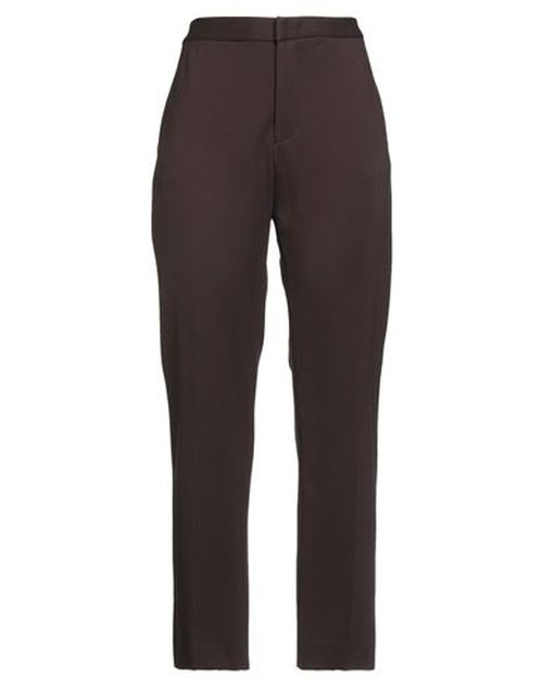 Woman Pants Dark brown Size 10 Viscose, Polyamide, Elastane