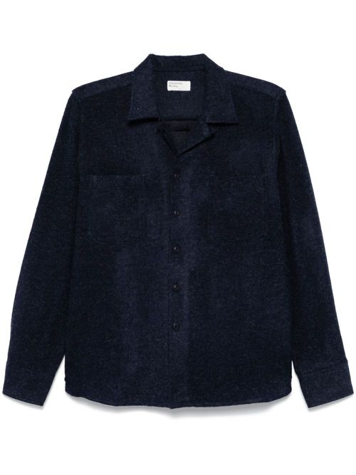 Felted-finish shirt - Blue