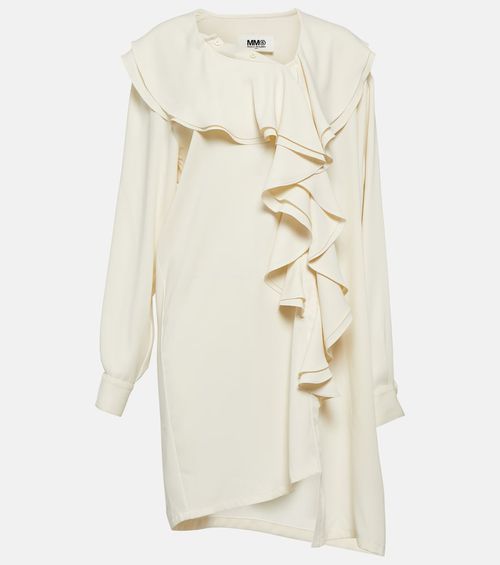 Ruffle-trimmed midi dress