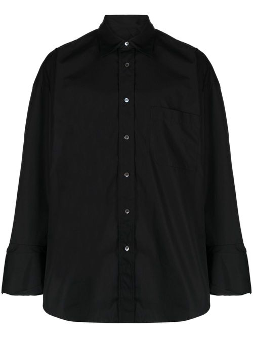 Oversized string shirt - Black