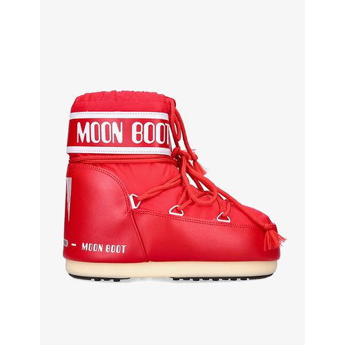 Womens Red Icon Low 2 Lace-up Nylon Ankle Snow Boots