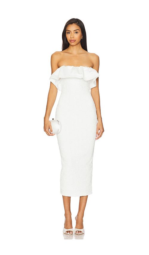 ELLIATT MIDI-KLEID DANDELIONE in Ivory. Größe XXL. Also in L, M, S, XL