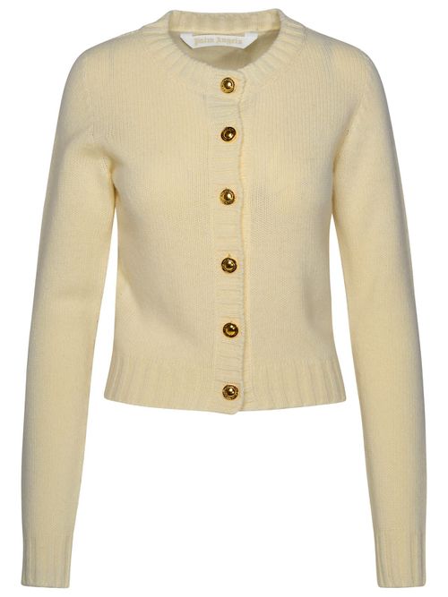 Ivory Wool Blend Cardigan