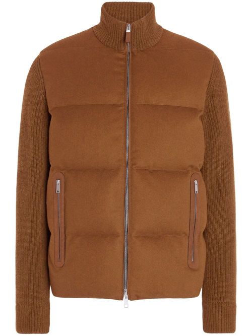 Oasi cashmere padded jacket - Brown
