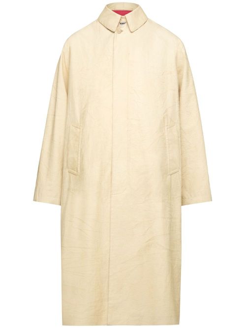 Single-breasted trench coat - Brown