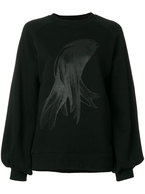 Oversized printed sweatshirt - Black