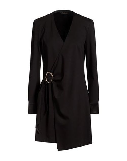 Woman Mini dress Black Size 10 Viscose, Polyamide, Elastane