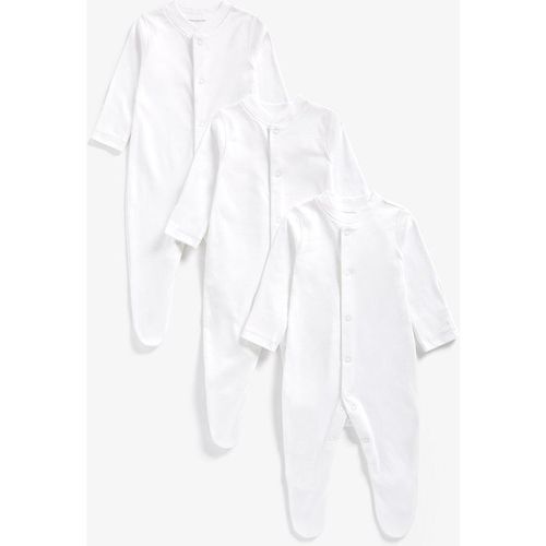 Mothercare Mc Sleepsuits /white/ 1 - 3 Months, 1-3 Month