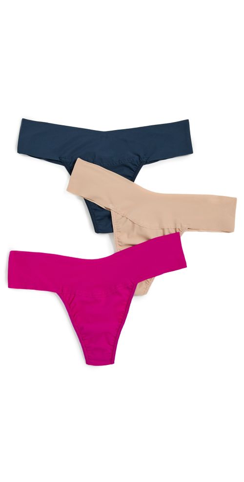 Natural Rise Thong 3 Pack Multi