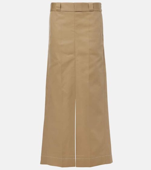 Trompe l'ail maxi skirt
