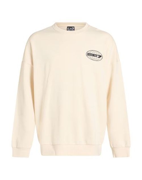 Man Sweatshirt Pastel yellow Size L Cotton