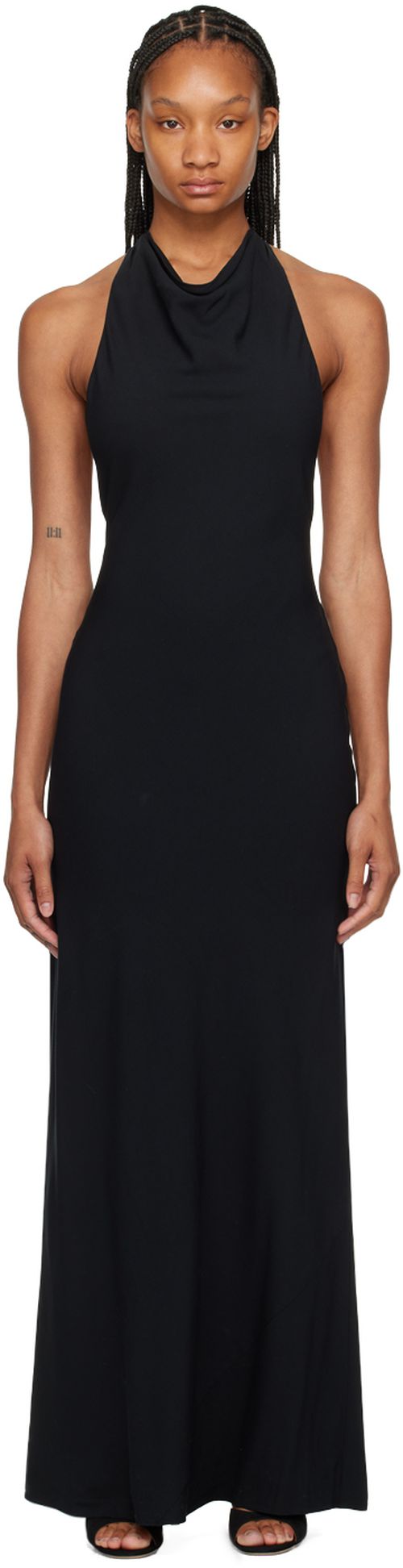 Staud Black Giuseppe Maxi Dress