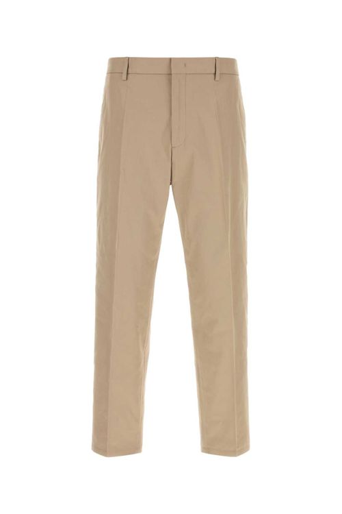 Cotton Trousers — Beige