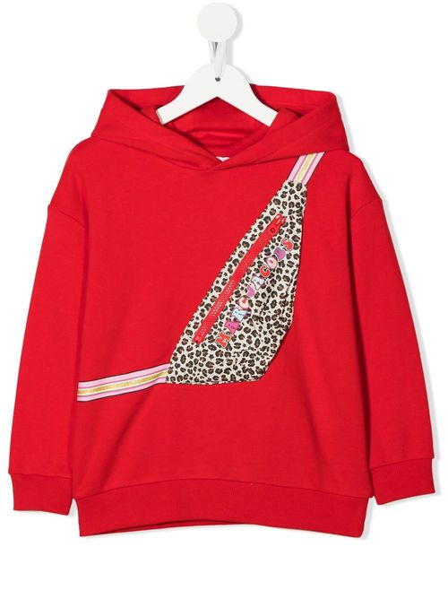 Logo-embroidered cotton hoodie