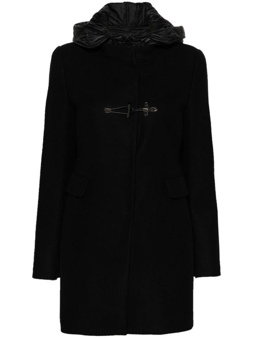 Hooded coat - Black
