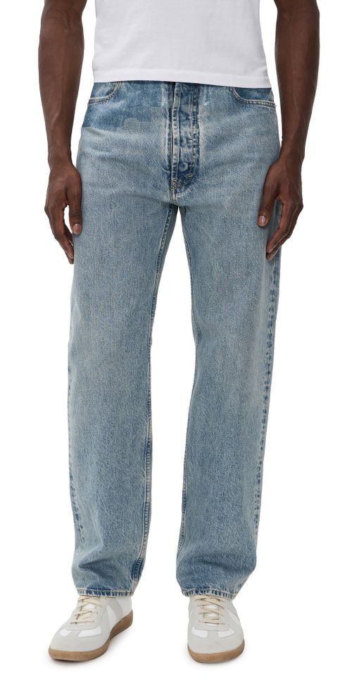 Japanese Denim Taped Pants Ice Blue