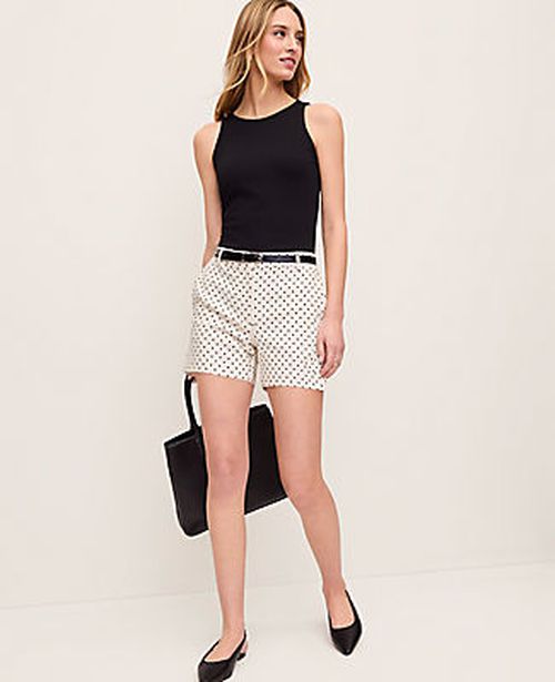 Ann Taylor The Mid Short in Polka Dot