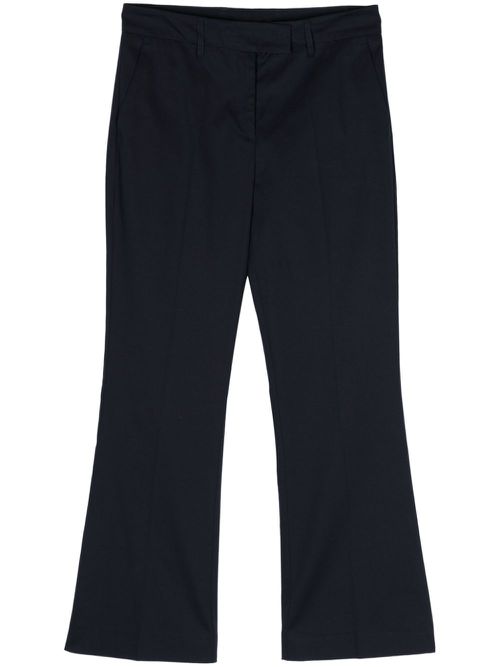 Cropped flared trousers - Blue