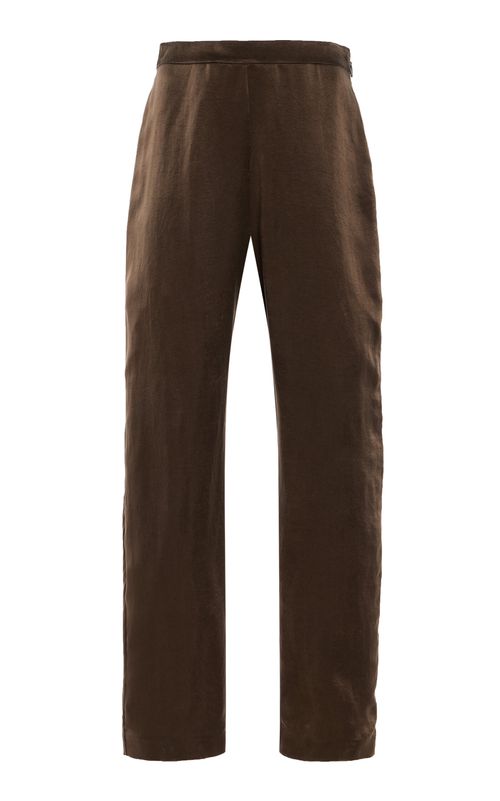 Miros Cupro Straight-Leg Pants