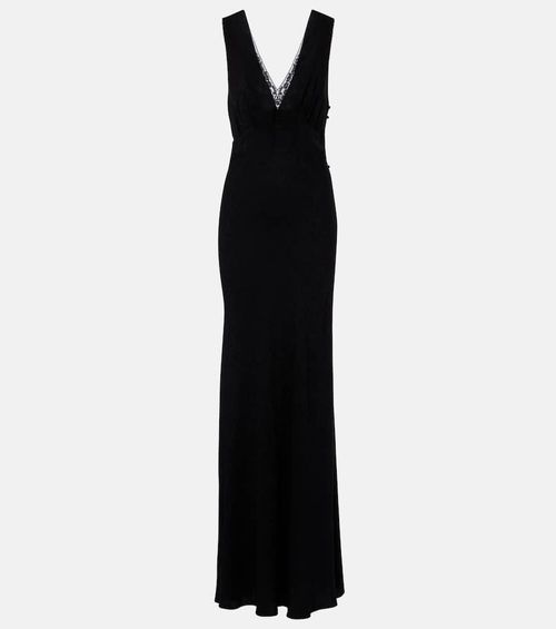 Chloé Silk jacquard and lace gown