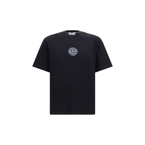 Logo-Embroidered Cotton Jersey T-Shirt — Black