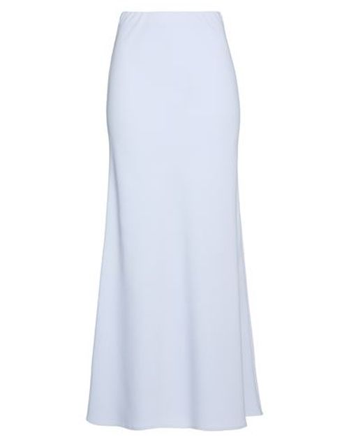 Woman Maxi skirt Light grey Size 6 Polyester