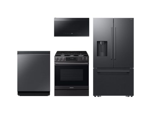 Bespoke Kitchen Package with AI 3-Door French Door Fridge in Black