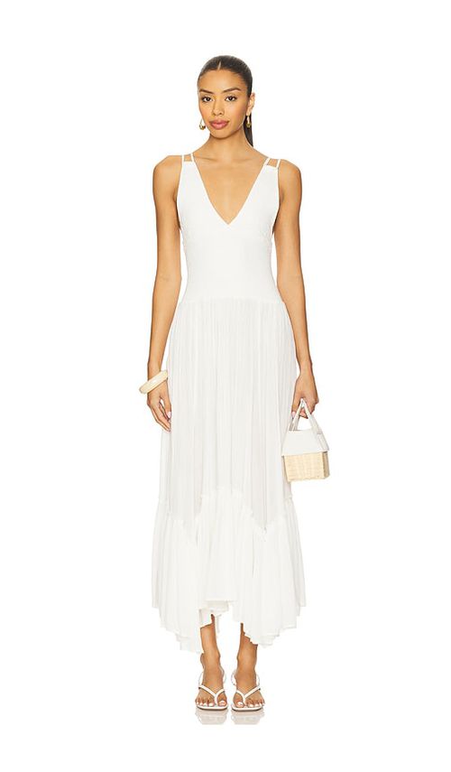 Free People x REVOLVE Fun In The Sun Maxi Dress in White. - S also in