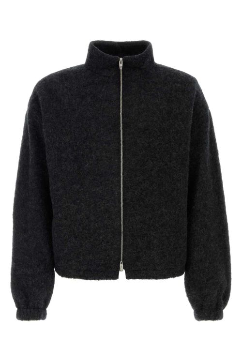 Sweatshirt Cardigan — Gray