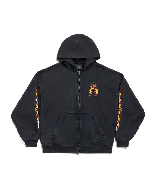 Burning Unity zip-up hoodie
