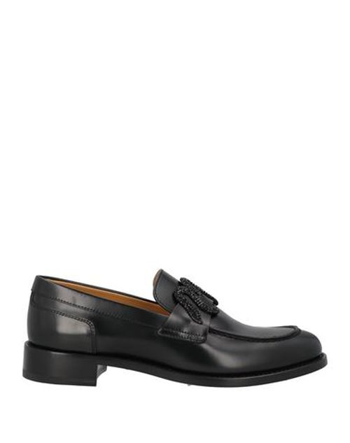 Rene' Caovilla Woman Loafers Black Size 5 Leather