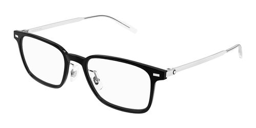 Montblanc MB0394ON 005 Men's Eyeglasses Black Size 56 - Blue Light Block Available