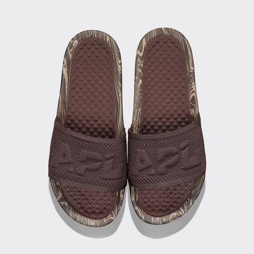 Men's Big Logo TechLoom Slide Chocolate / Sandstone / Marble